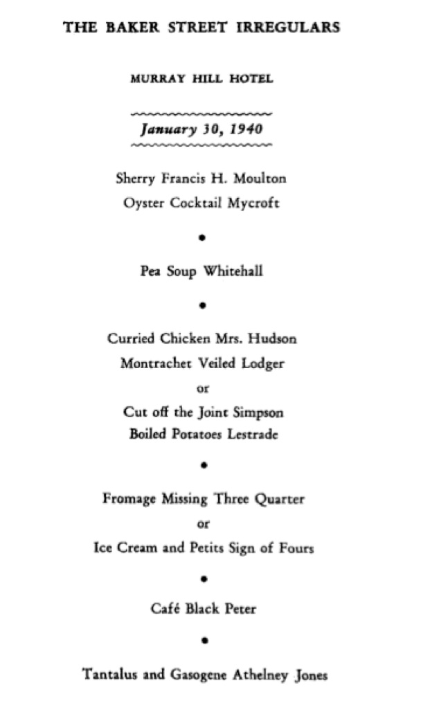 ENTERTAINMENT AND FANTASY”: THE 1940 DINNER published originally ...